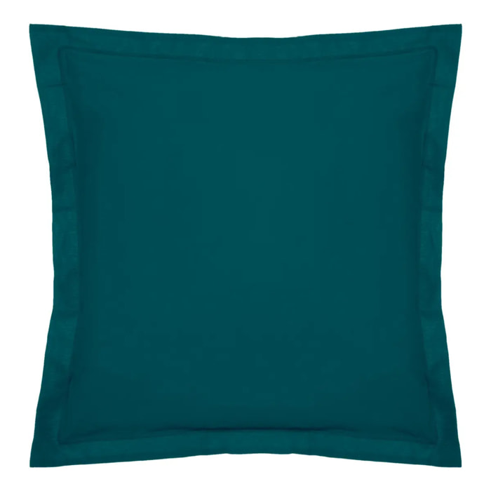 Taie d'oreiller - coton - bleu - 63x63 cm