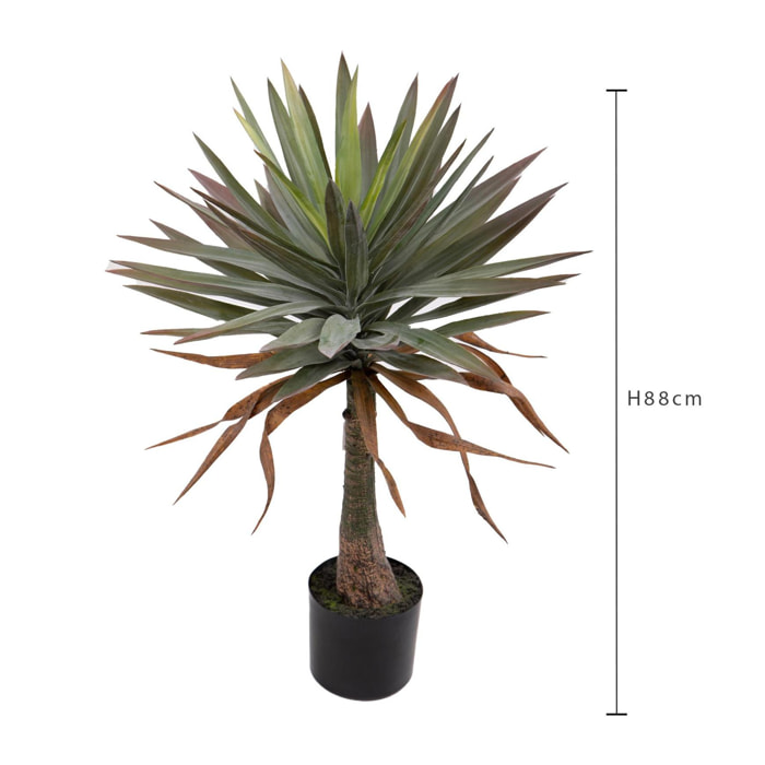 Yucca Gloriosa 88 Cm Con Vaso - Pezzi 1 - 70X88X70cm - Colore: Verde - Bianchi Dino - Piante Artificiali