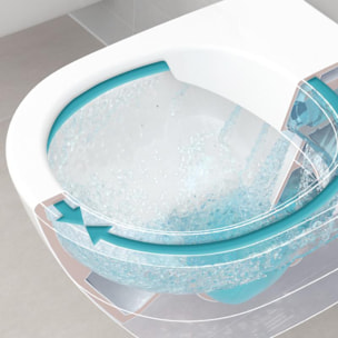 Pack WC Bati Geberit UP100 + WC sans bride Villeroy & Boch Architectura