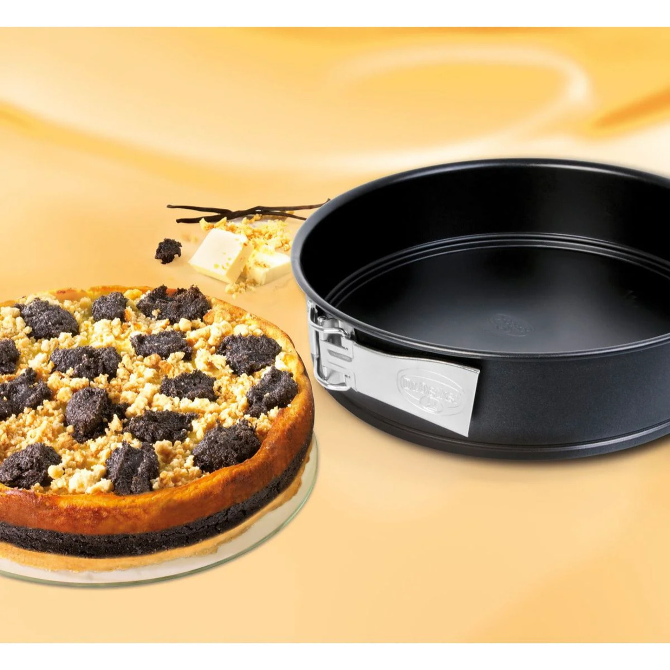 Set de 4 moules à manqué à charnière 18 cm + 24 cm + 26 cm + 28 cm Dr.Oetker Tradition