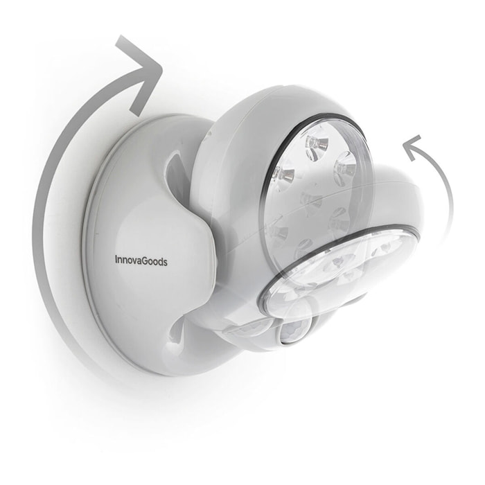 Lampe LED avec Capteur de Mouvement Lumact 360º InnovaGoods