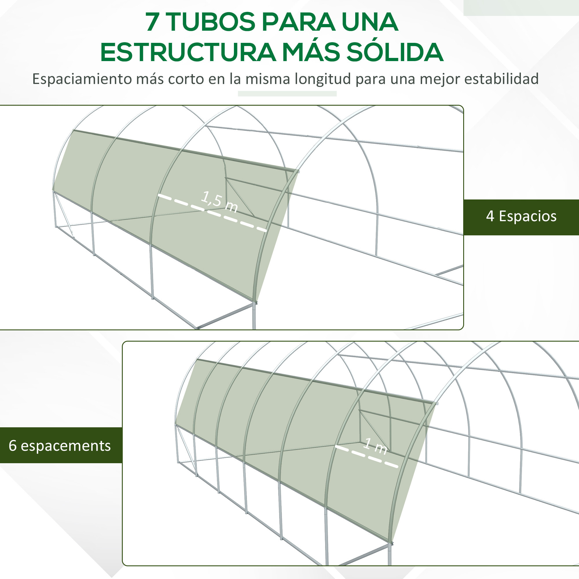 Invernadero de Exterior 6x3x2 m Invernadero de Túnel con Puerta y 12 Ventanas de Malla Enrollables Invernadero de Huerto para Patio Jardín Verde