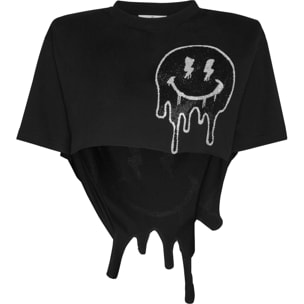 PHILIPP PLEIN Camiseta de cuello redondo SMILE