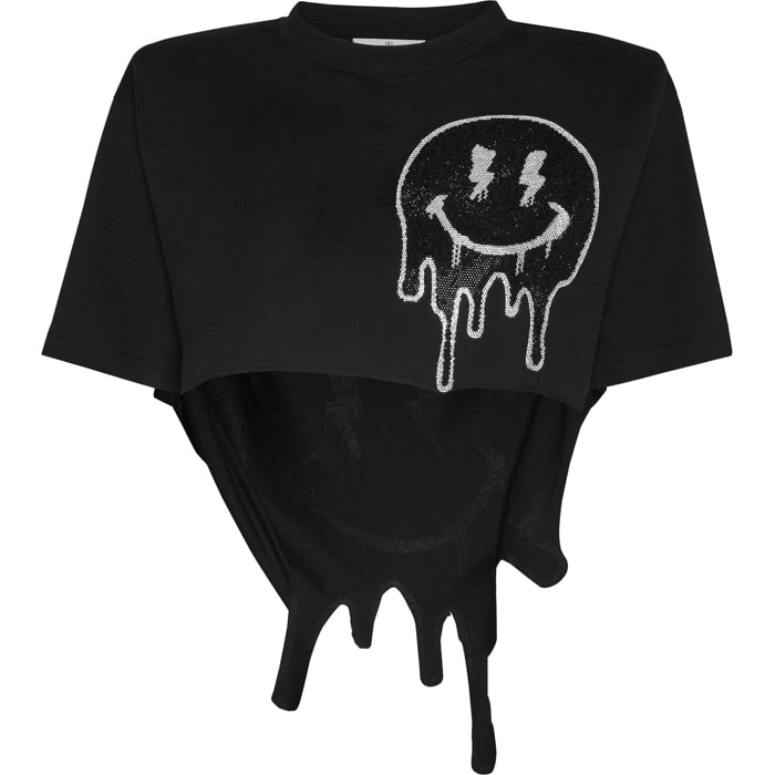 PHILIPP PLEIN Camiseta de cuello redondo SMILE