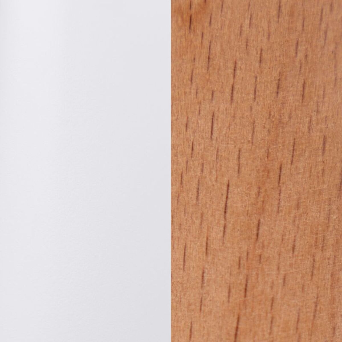 Mesa de comedor redonda Skandia Blanco - Madera de haya