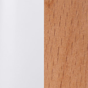 Mesa de comedor redonda Skandia Blanco - Madera de haya