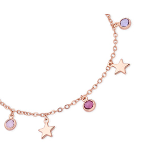 Pulsera Varwi acabado oro rosa 18k