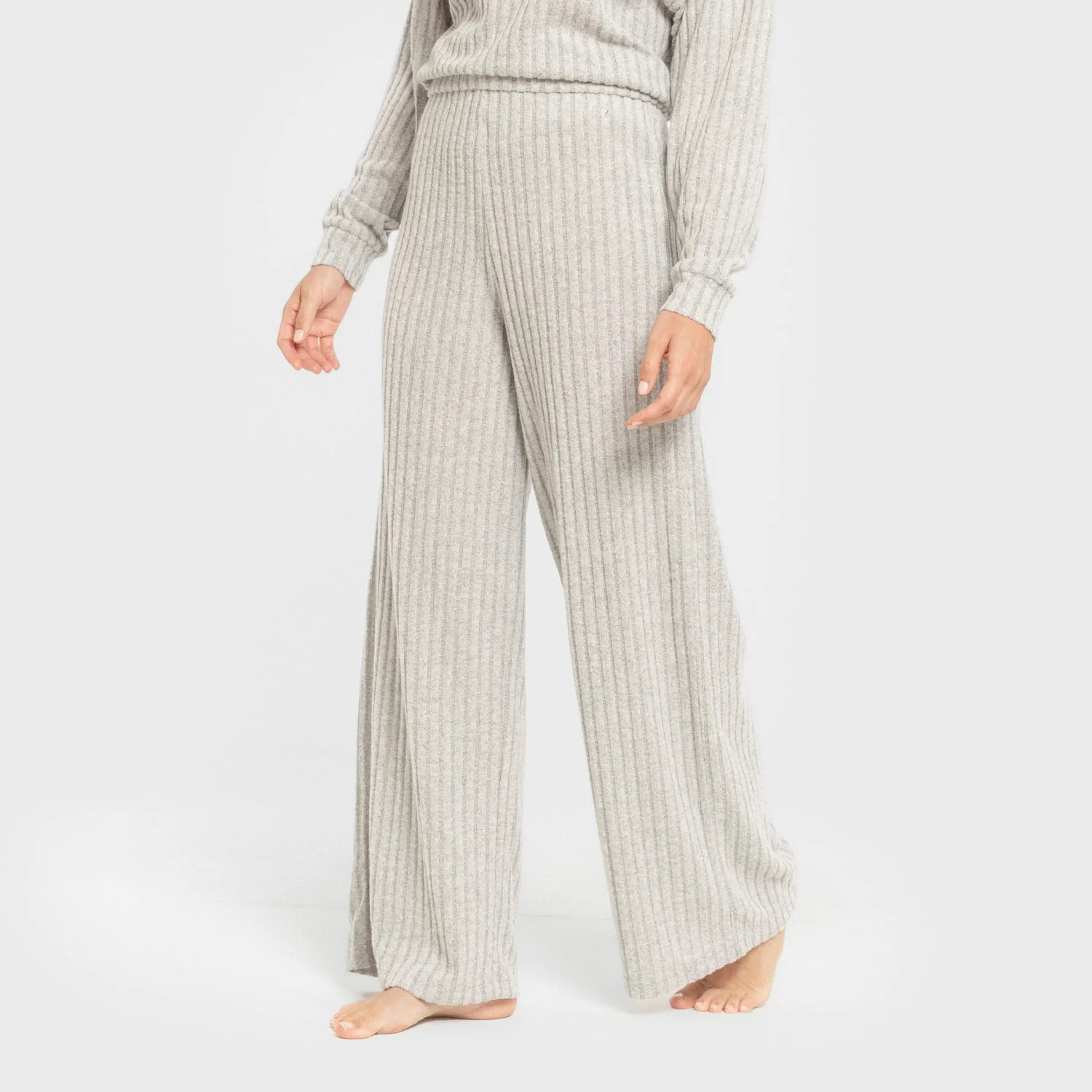 Pantalón largo ancho 4x2 canalé mujer