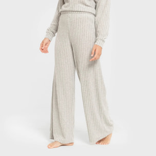 Pantalón largo ancho 4x2 canalé mujer