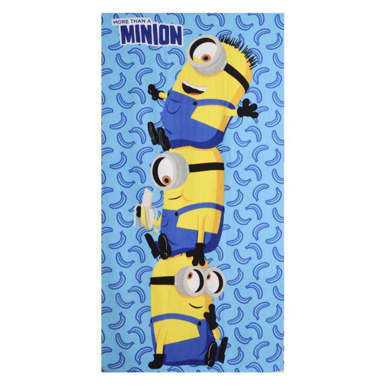 Toalla Microfibra de Minions - 70x140x1 cm - Color:Multicolor