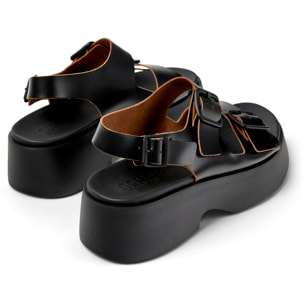 Sandalias - CAMPER Tasha - Negro - Cuero liso