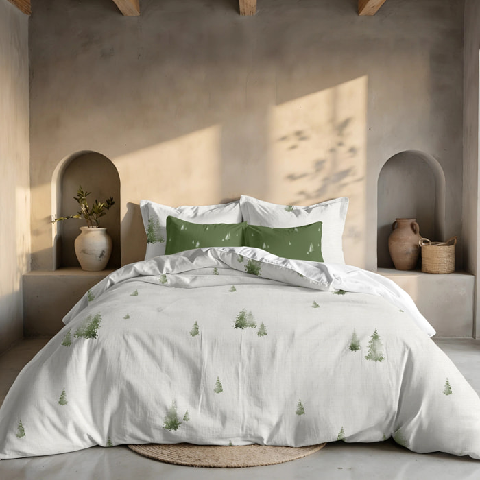 Housse de couette avec boutons-pression Christmas Grove