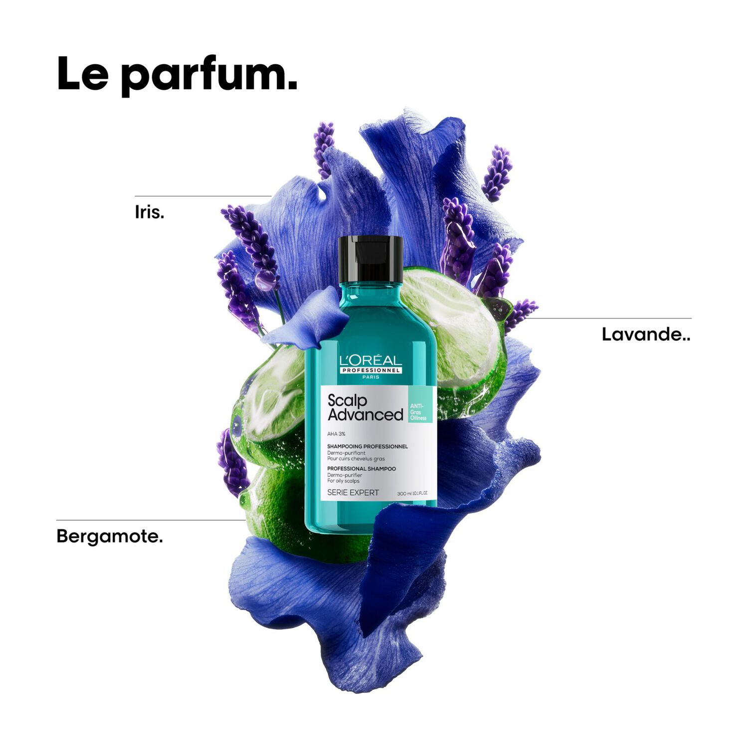 Serie Expert Scalp Advanced - Shampooing Dermo-Purifiant - Cuirs Chevelus Gras 300 ml