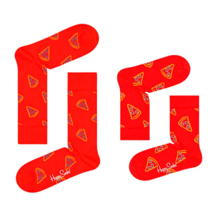 Calcetines kids 2-pack mini & me pizza set talla adulto y bébé