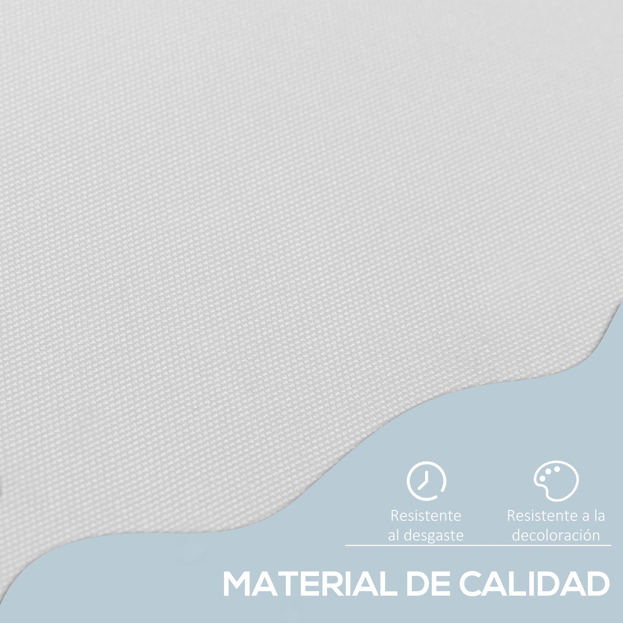 Toldo Balcón Altura Ajustable De Aluminio 2x1.5m Blanco