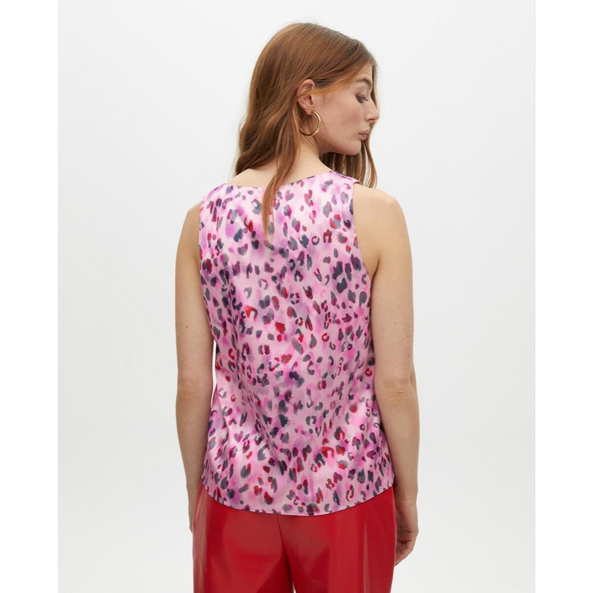 Top Scollo a V Stampato