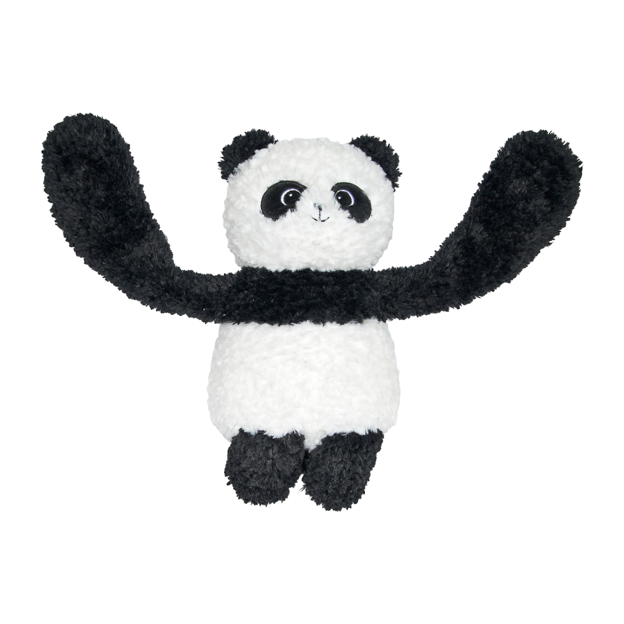 Peluche - JEUX 2 MOMES - Panda Calin Lestée - Lestée - Douce - Blanc et Noir