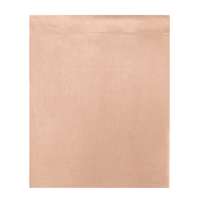 Drap plat en coton lavé Cap Ferret - Rose