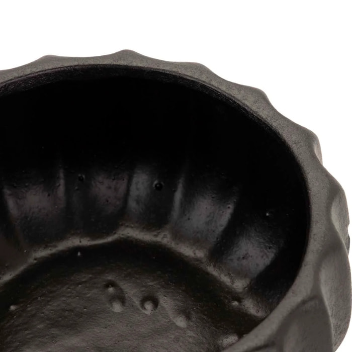 Centro Ceramica Negro 25x25x13 Cm