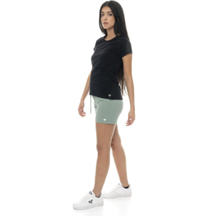 Leone Camiseta básica de mujer de manga corta