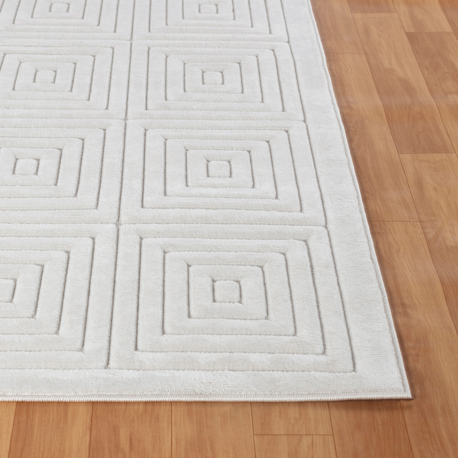SAKURA Alfombra de Interior/Exterior con Motivos 3D en Relieve