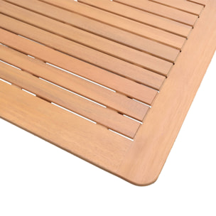 Table de jardin extensible bois d'eucalyptus + 8 assises ARBO + ALMERIA