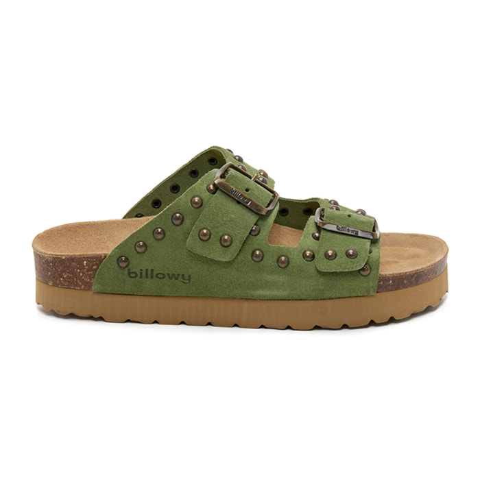 SANDALO CON ZEPPA BILLOWY VERDE
