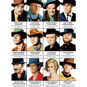 Affiche - Western Movie Characters - Olivier Bourdereau
