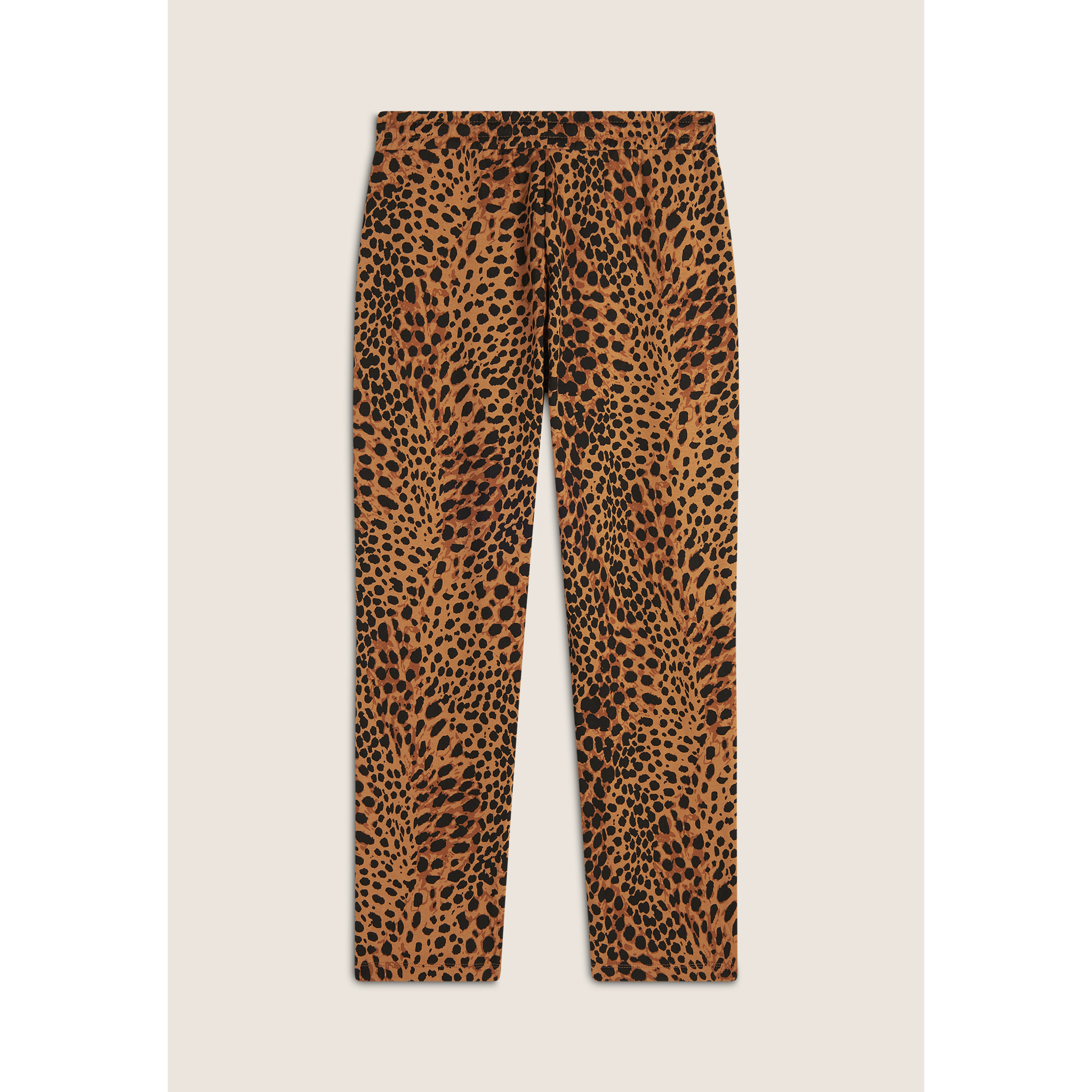 Jogger regular fit in french terry animalier