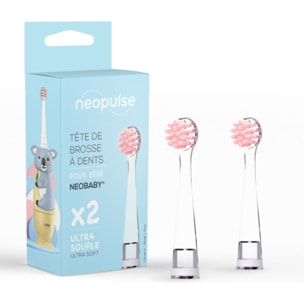 Brossette dentaire NEOPULSE x2 NEOBABY rose