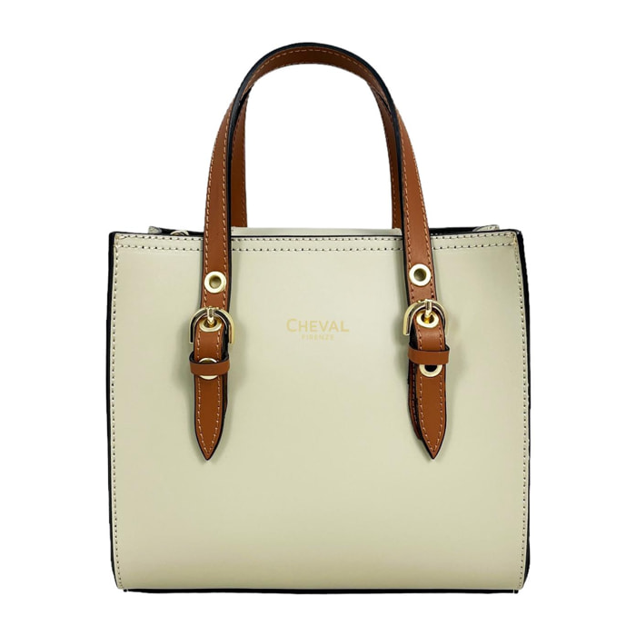 Bolso de mano Cheval Firenze Helen Beige/Camel