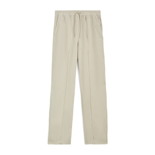 Pantaloni donna gamba ampia in twill lyocell