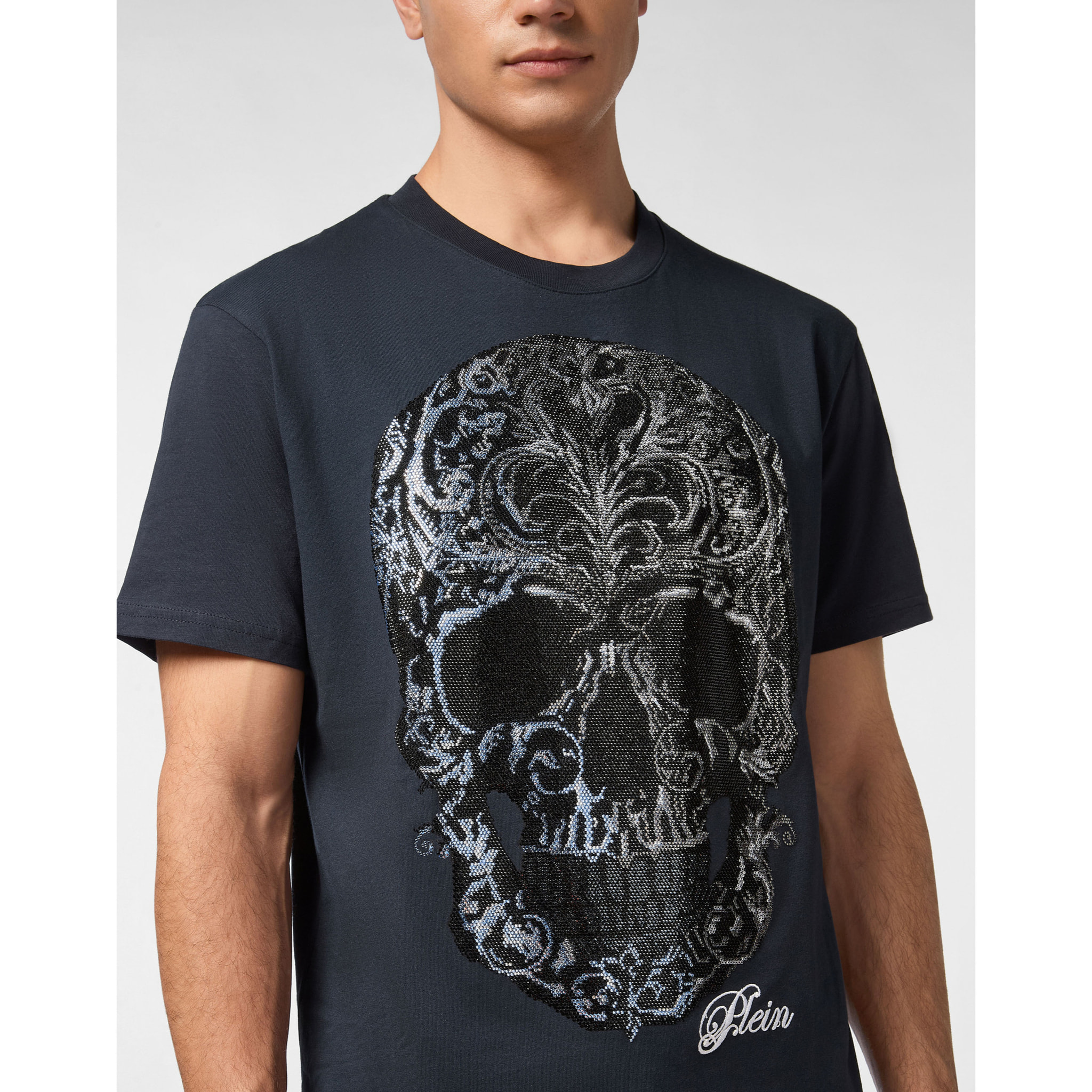 PHILIPP PLEIN T-Shirt Round Neck Ss SKULL