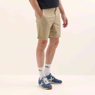 Bermuda Slim Fit Sarga Algodón Elástica Camel LIFESTYLE PANT CITY CAMEL
