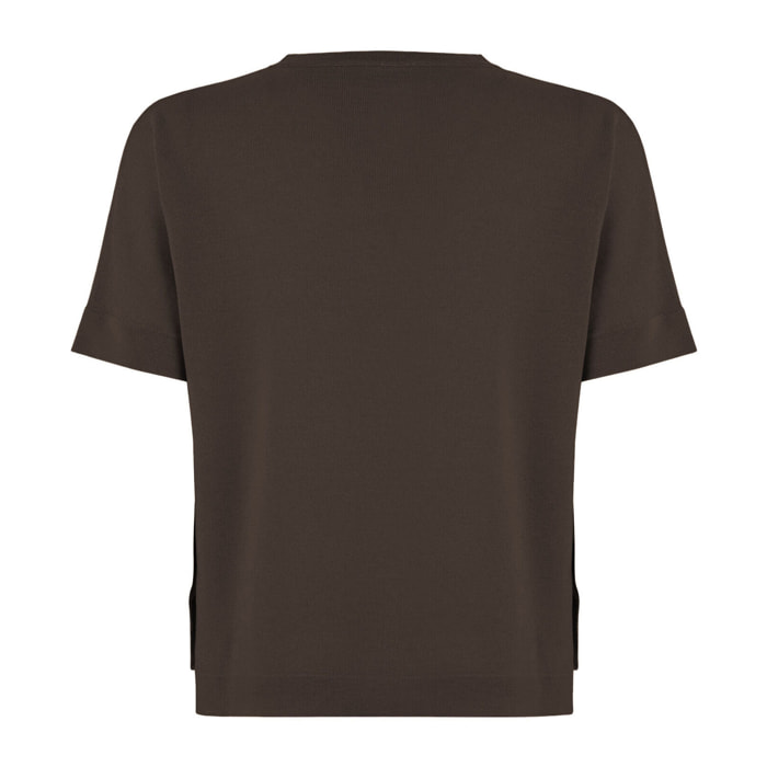 Top a maniche corte Merino Blend Top Short Sleeves