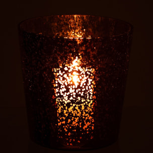 J-Line chandelier - verre - marron - medium