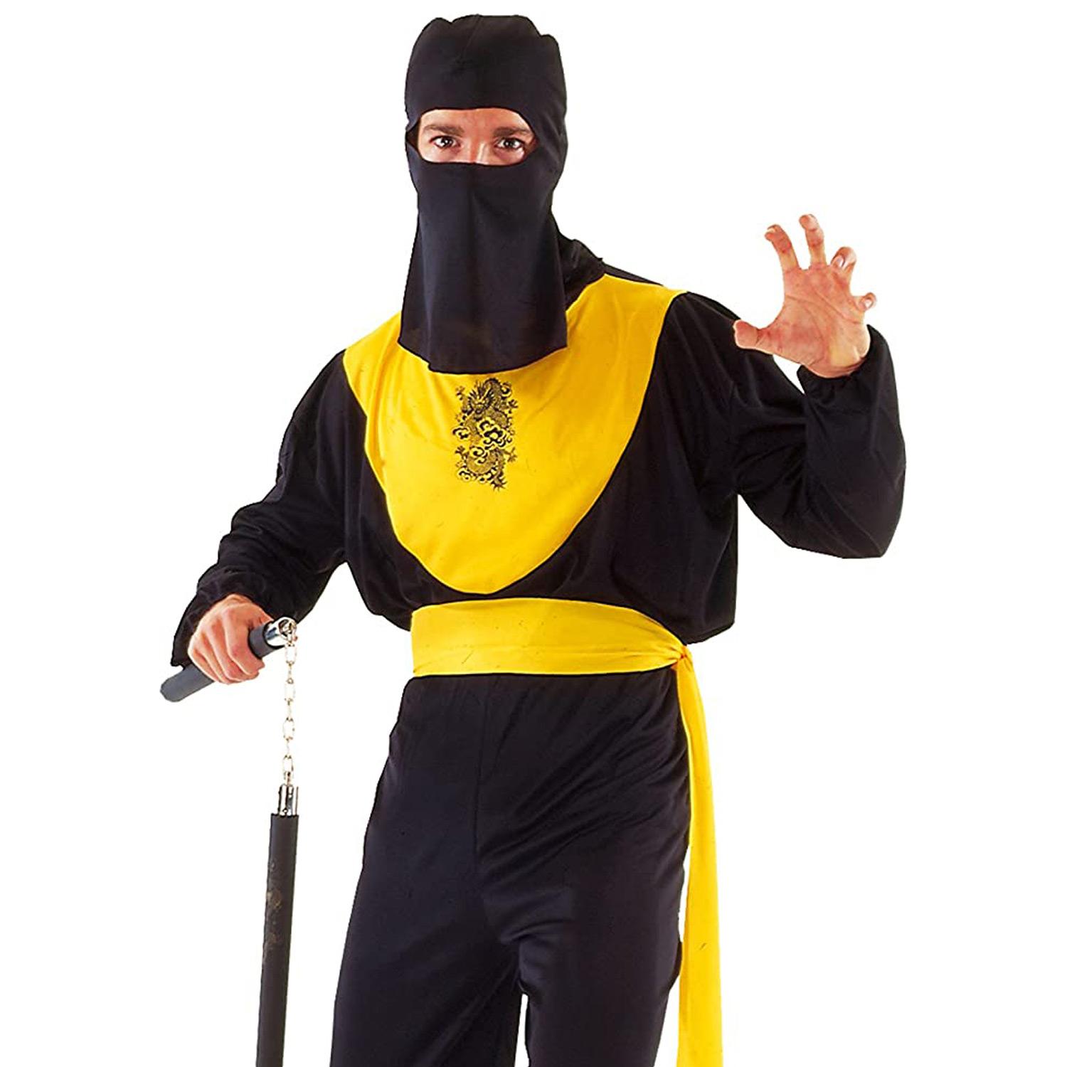 Costume Travestimento Carnevale Dragon Ninja Adulto Uomo