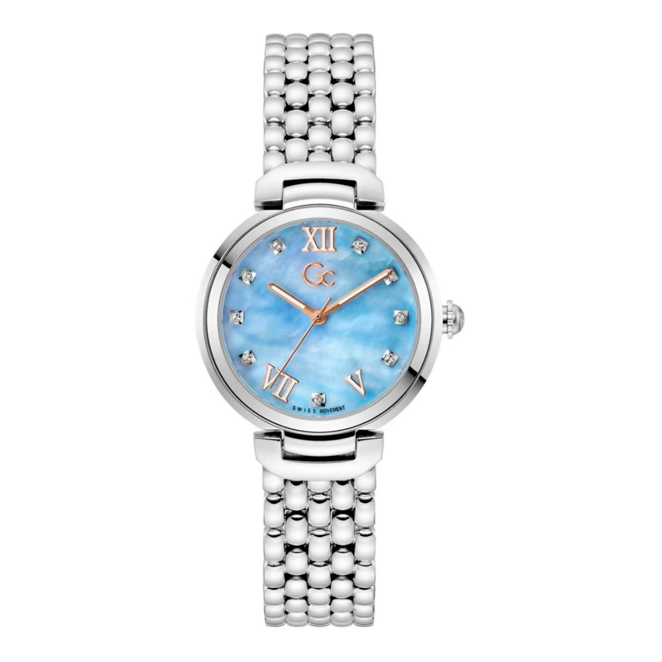 Reloj Gc Z64003L3 Mujer Analogico Cuarzo con Correa de Acero inoxidable