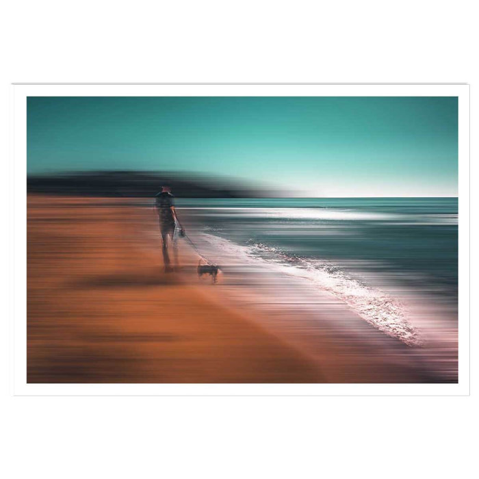 Poster balade au bord de l'eau Affiche seule