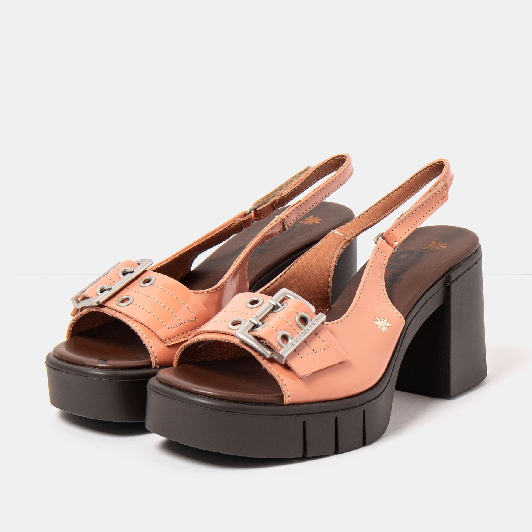 Sandalias con tacón 1994 SHINNY FLAMINGO/ EIVISSA color Flamingo