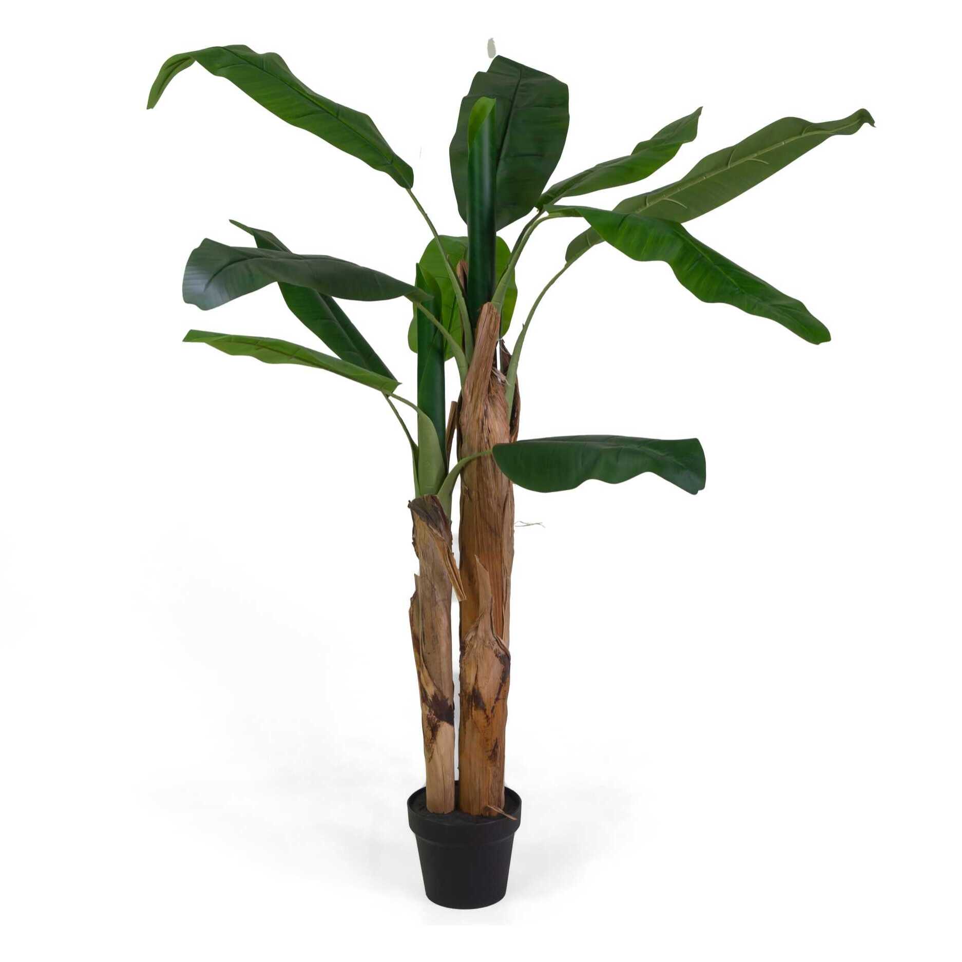 Pianta artificiale Vacchetti in plastica banano cm h145