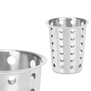 Cassetto in acciaio design punti.