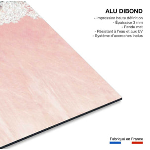 Tableau paysage mer plage de sable rose  Tableau alu Dibond