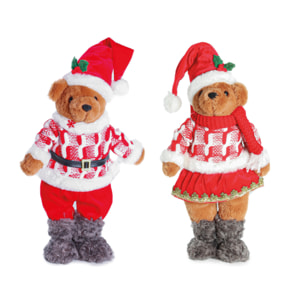 Coppia Orso Arredo Natale Dharma E Greg