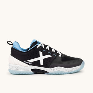 MUNICH ATOMIK 51 Zapatillas de Pádel/Tenis Negro y Azul Cielo