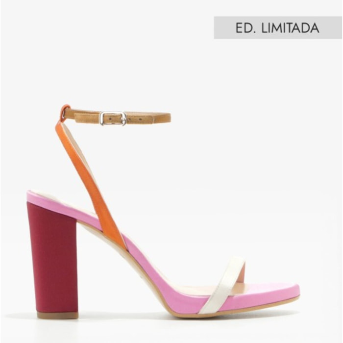 SANDALIAS MULTICOLOR ROSA ILARIA-TE