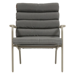 Fauteuil relax de jardin Solani café