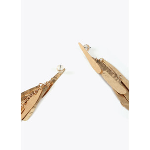 Orecchini con Frange Metalliche