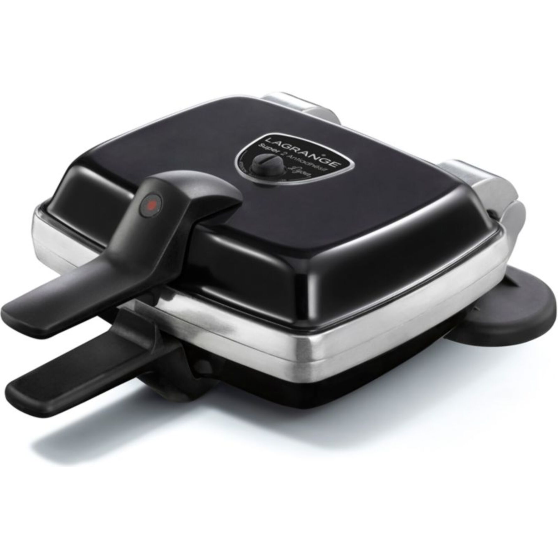 Gaufrier LAGRANGE super 2 antiadhésif noir gaufres +GT+CM