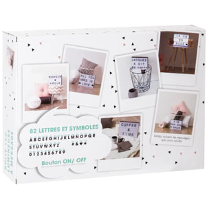 Boîte lumineuse à message Kira 30x22cm